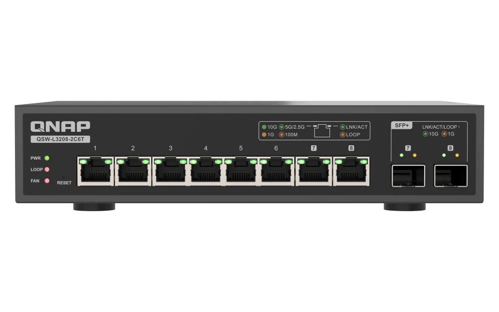 מתג רשת QNAP QSW-L3208-2C6T