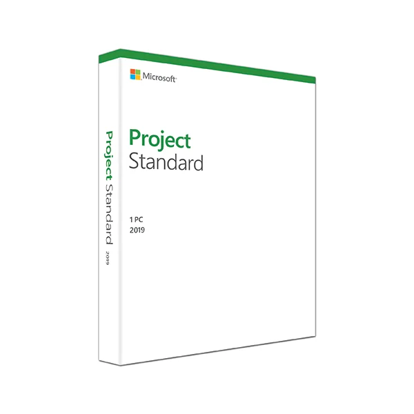 תוכנה למחשב Microsoft Project Standard 2019 Win English Medialess - FOR WIN 10 ONLY