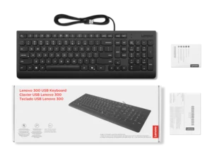 ציוד קלט Lenovo 300 Wired Keyboard and Mouse Combo GX30M39623 - שפה עברית / אנגלית