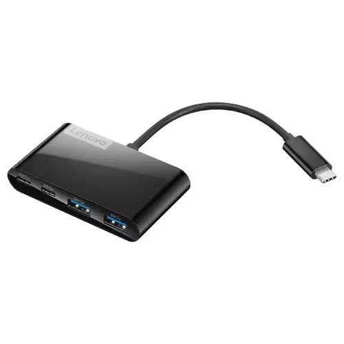 תחנת עגינה או מתאם Lenovo SELECT 4-PORT USB-C HUB