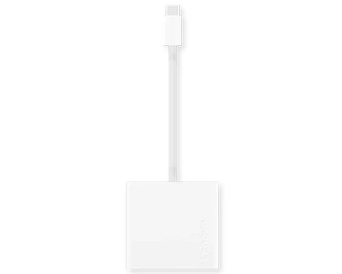 תחנת עגינה או מתאם Lenovo USB-C 3-in-1 Hub