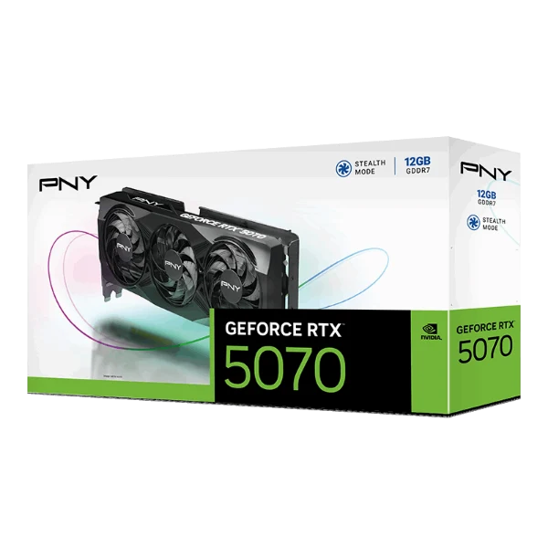 כרטיס מסך PNY GeForce RTX™ 5070 12GB Overclocked Triple Fan GPU