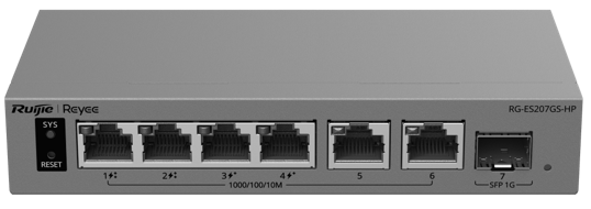 מתג PoE Reyee RG-ES207GS-HP