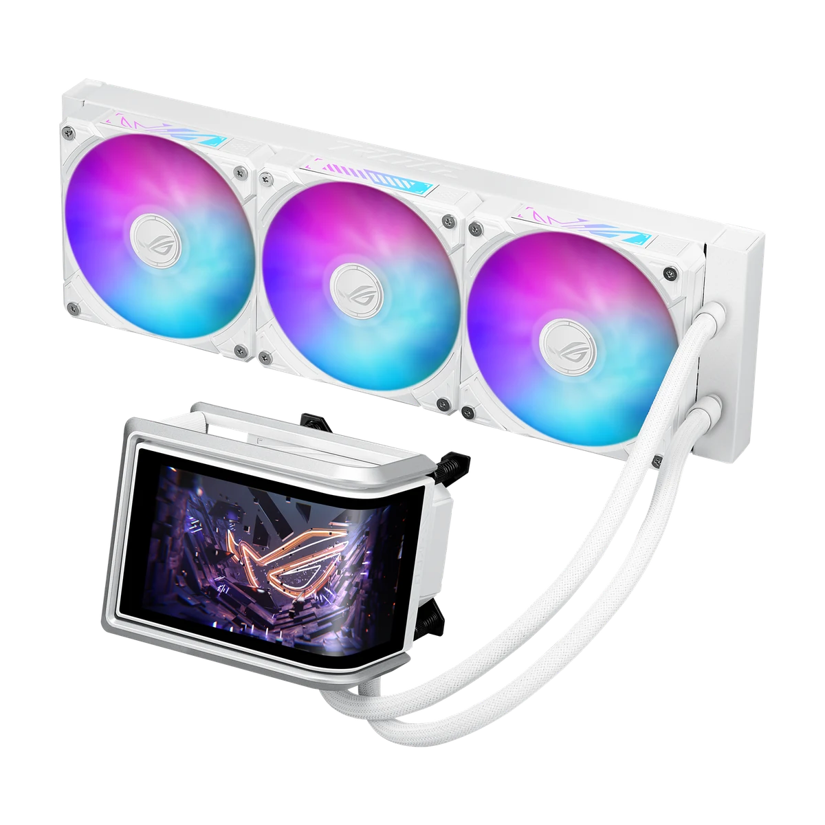 קירור למחשב ASUS ROG RYUO IV 360 ARGB WHITE AIO COOLER AMOLED