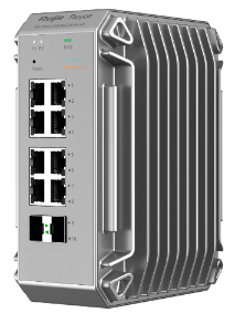 מתג תעשייתי Reyee RG-NIS3100-8GT2SFP-HP