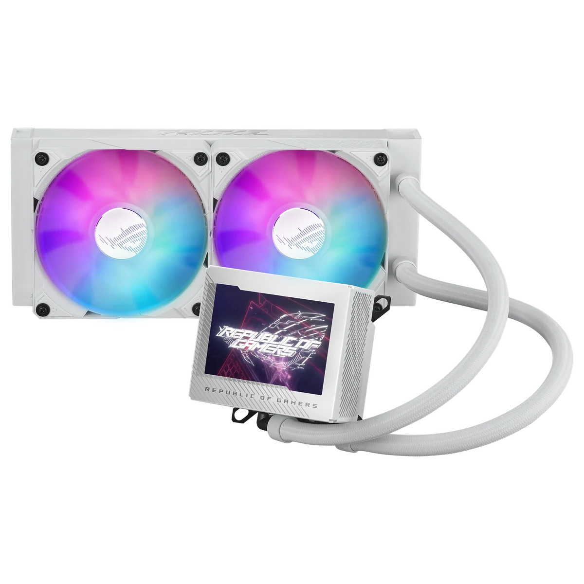 קירור למחשב ASUS ROG RYUJIN III 240 ARGB WHT COOLER 12cm FAN AURASUNC