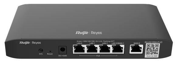 נתב רשת Reyee RG-EG105G-P-V3